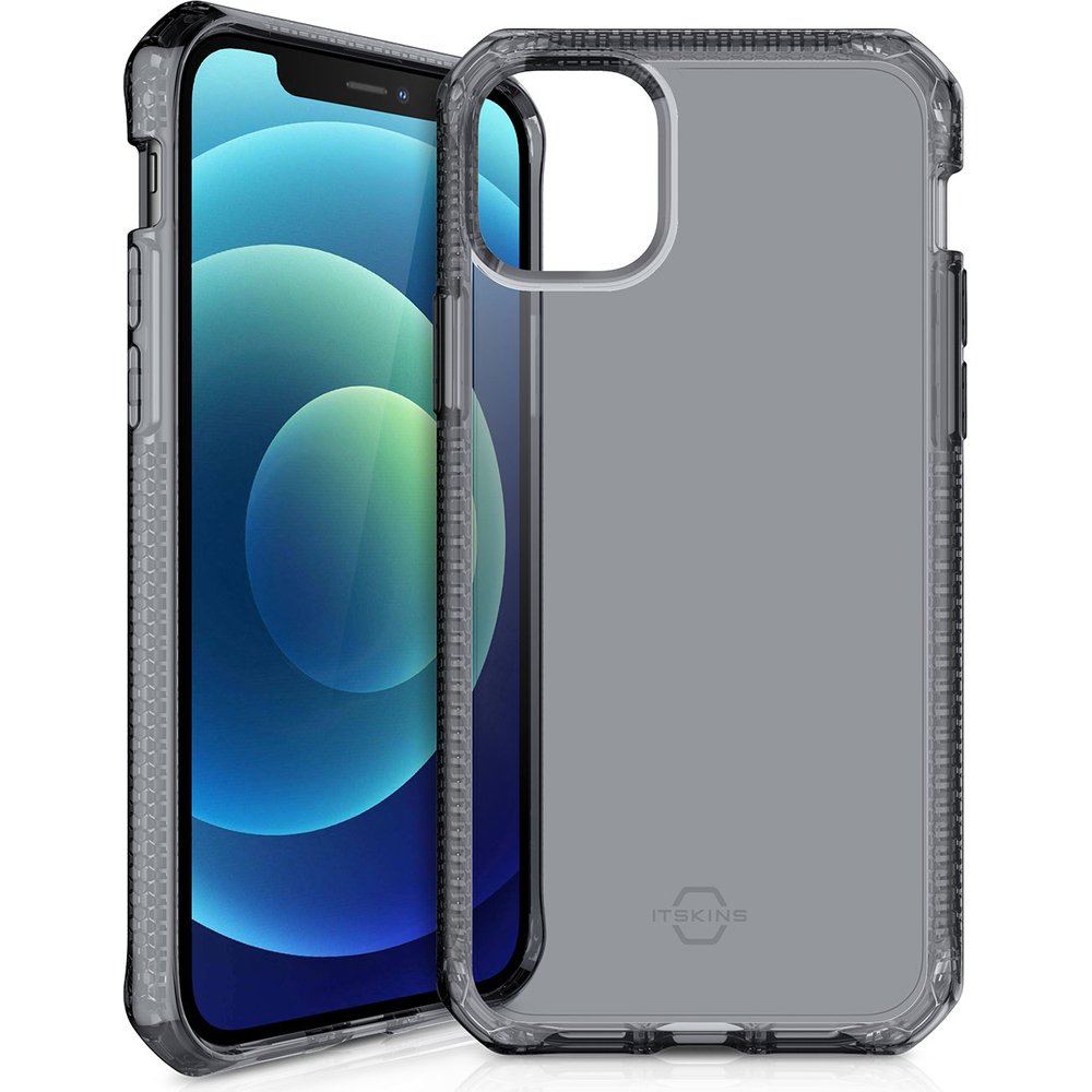 Антибак.чехол-накладка ITSKINS SPECTRUM CLEAR для Apple iPhone 12 mini (5.4) дымчатый